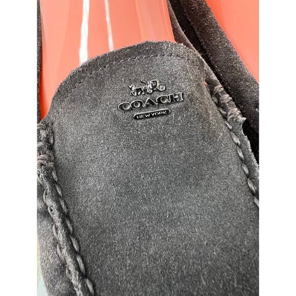 COACH Amber Suede Leather Loafer in Gray Women’s Size 8.5B Narrow - Picture 12 of 14